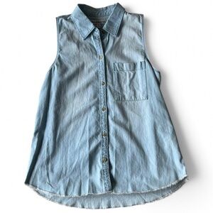 Abercrombie & Fitch Womens Denim Western Coastal Cowgirl Country Top Small